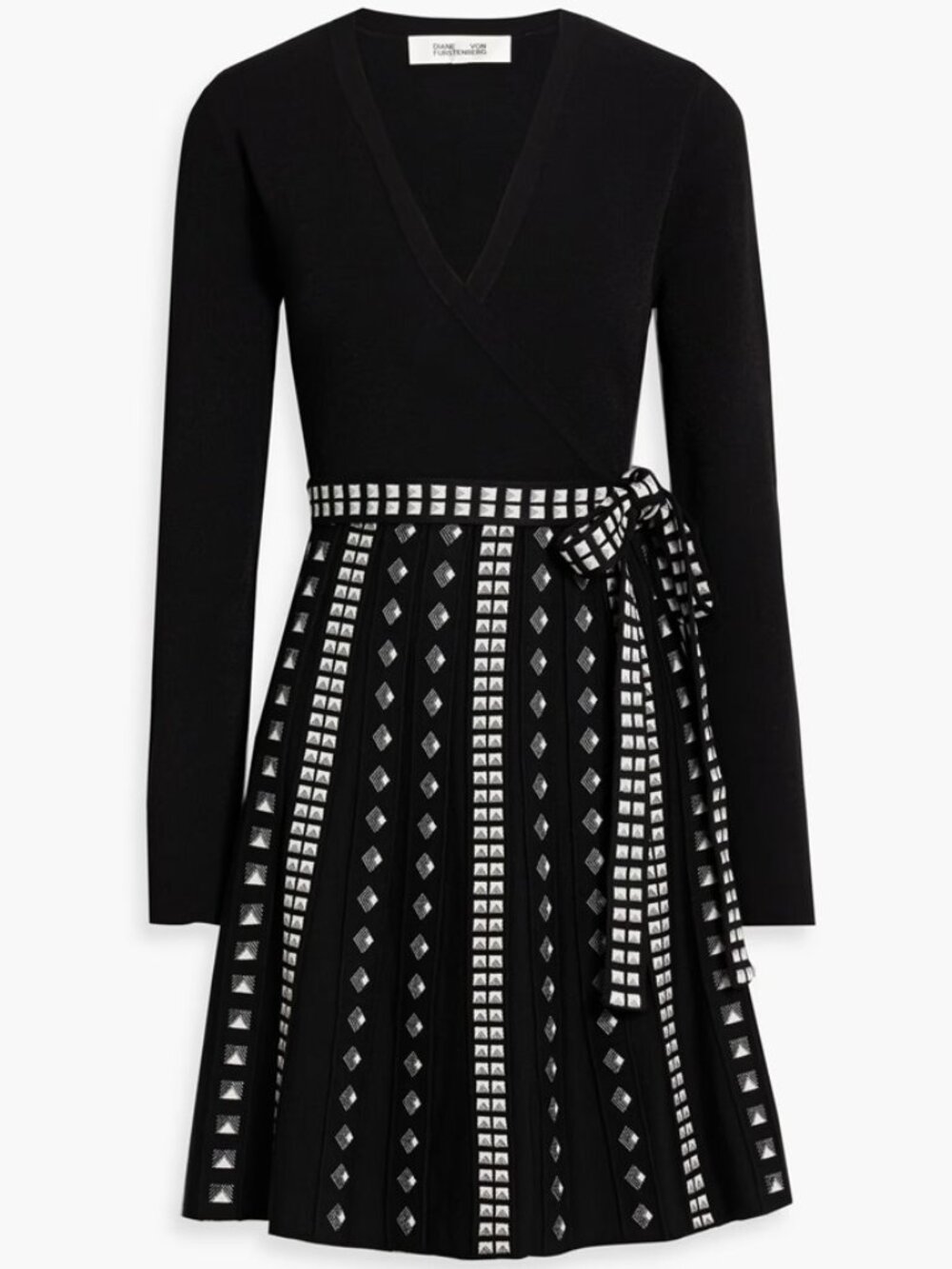 DIANE VON FURSTENBERG Chelsea wrap-effect jacquard-knit dress
